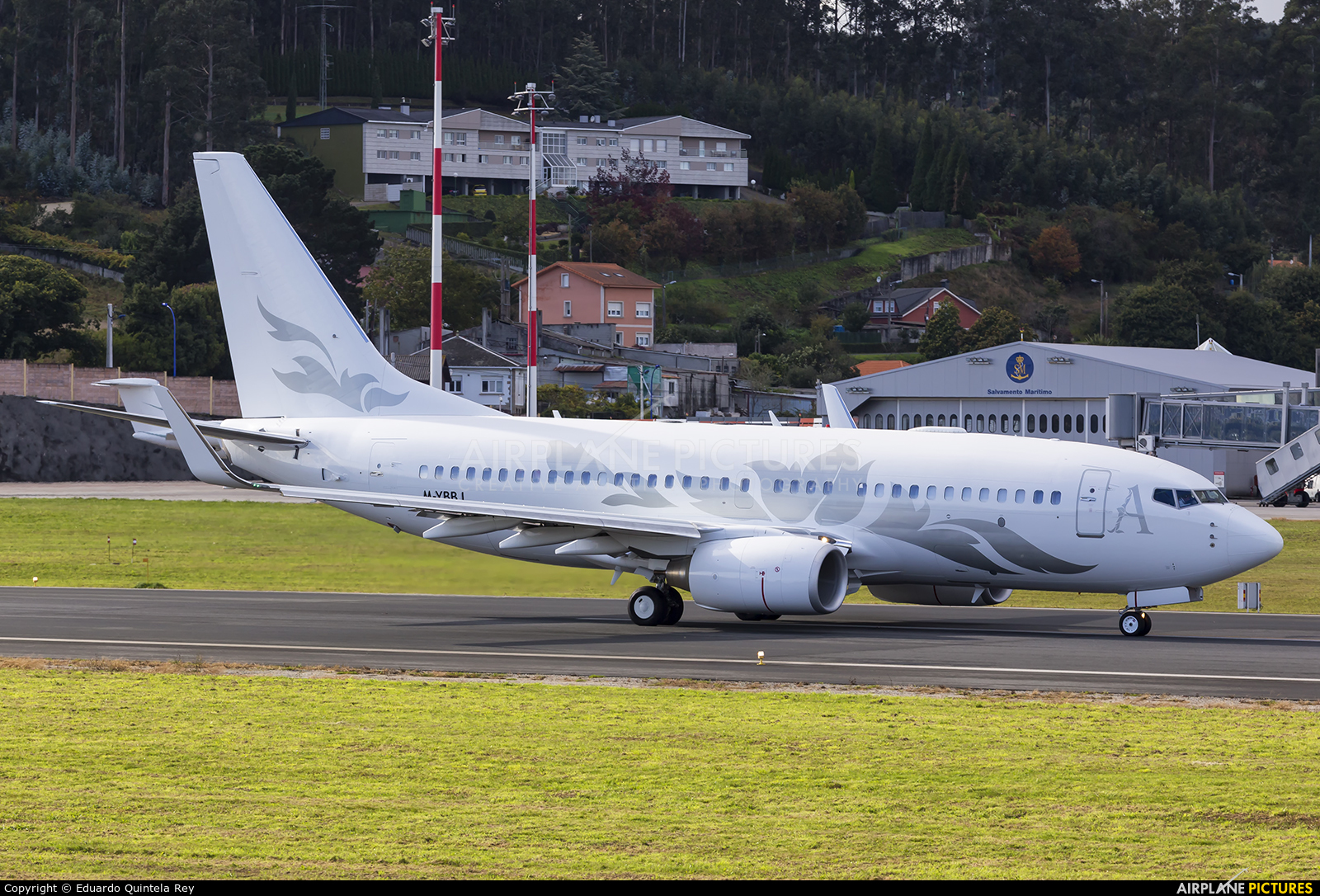 Global Jet Austria M-YBBJ aircraft at La Coruña