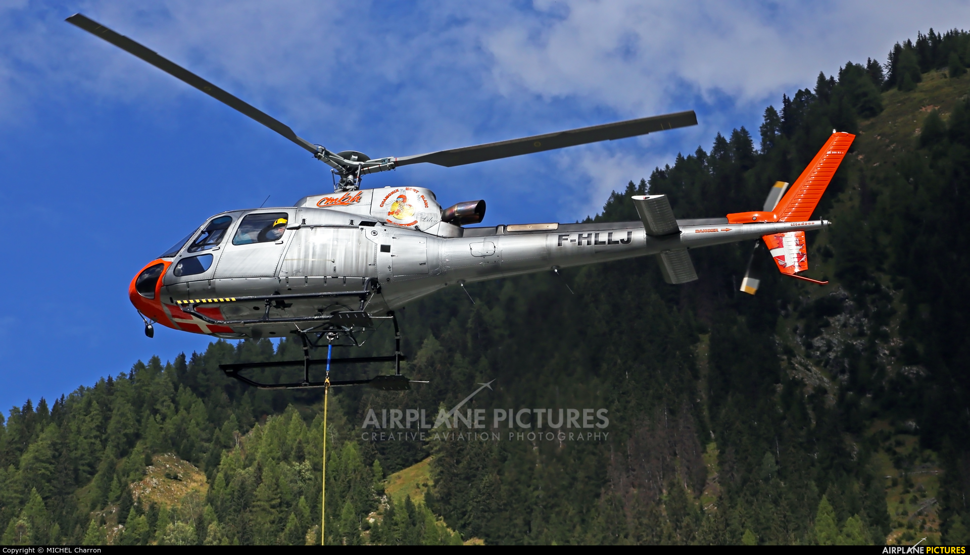 Chamonix-Mont-Blanc Hélicoptères F-HLLJ aircraft at Argentière