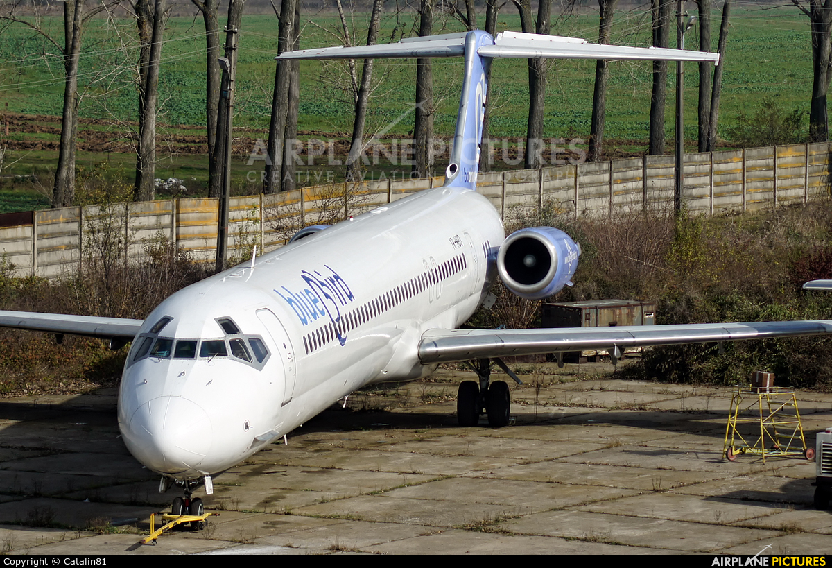 Bluebird Airways YR-HBD aircraft at Craiova
