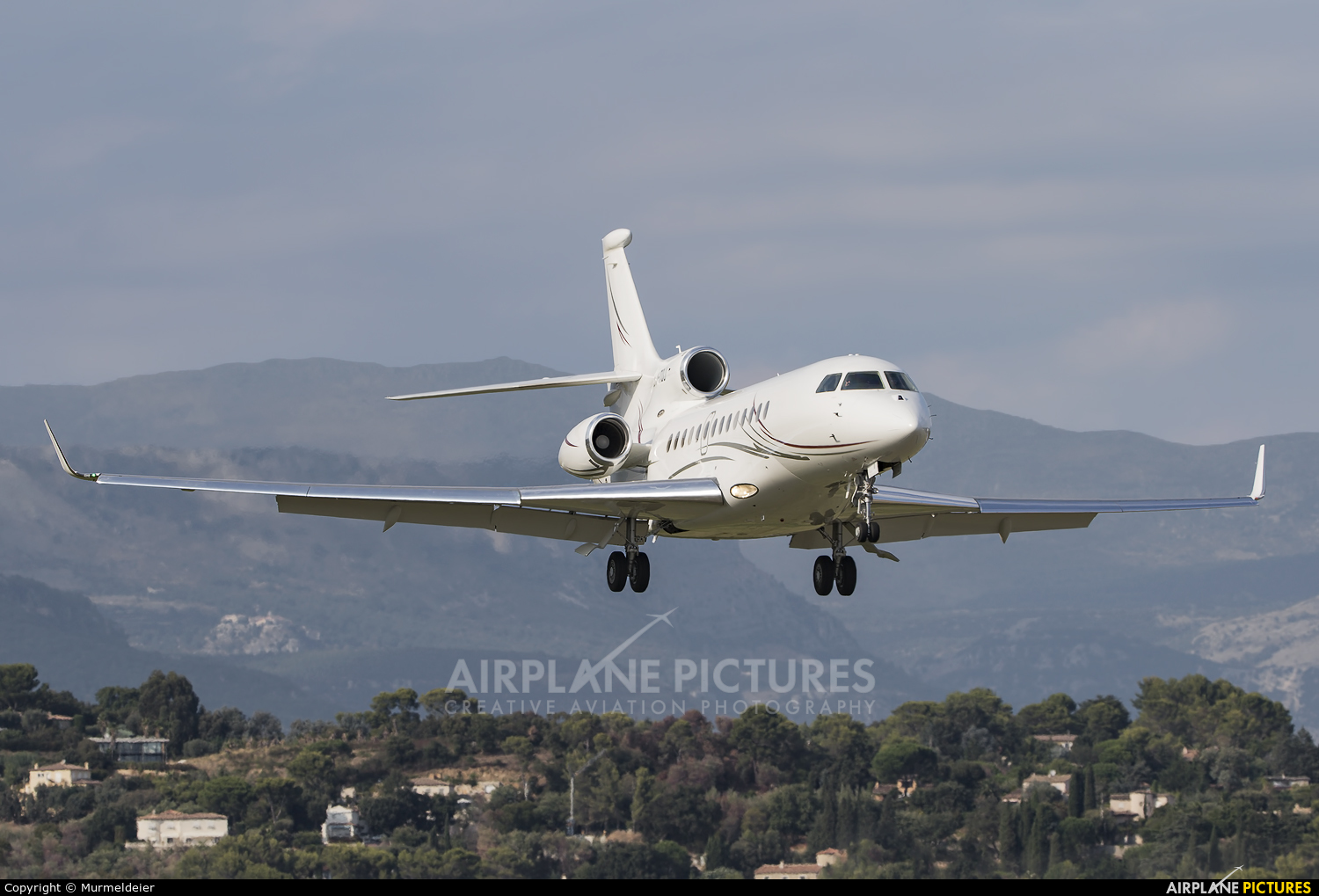 Global Jet Luxembourg LX-TQJ aircraft at Cannes - Mandelieu