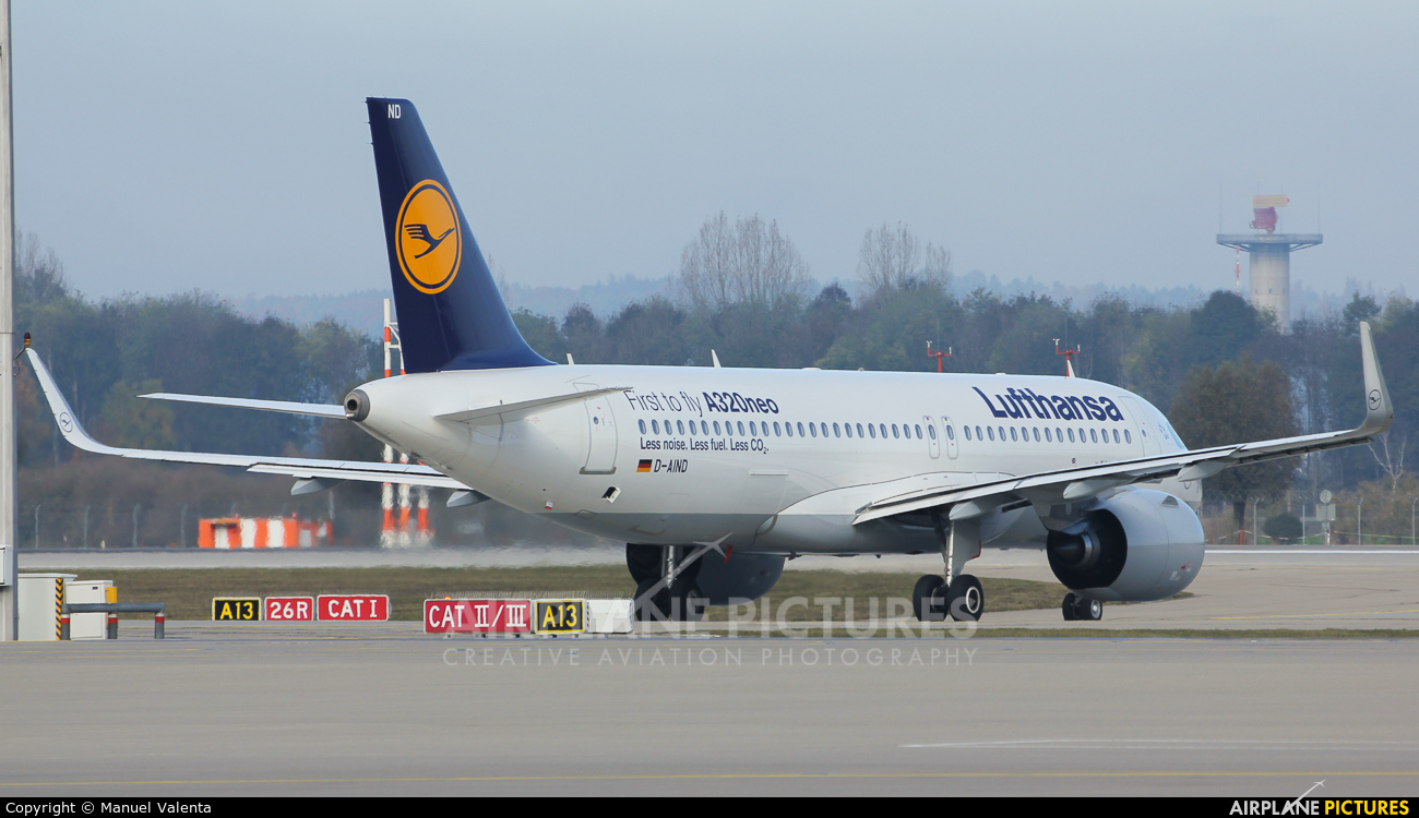 Lufthansa D-AIND aircraft at Munich