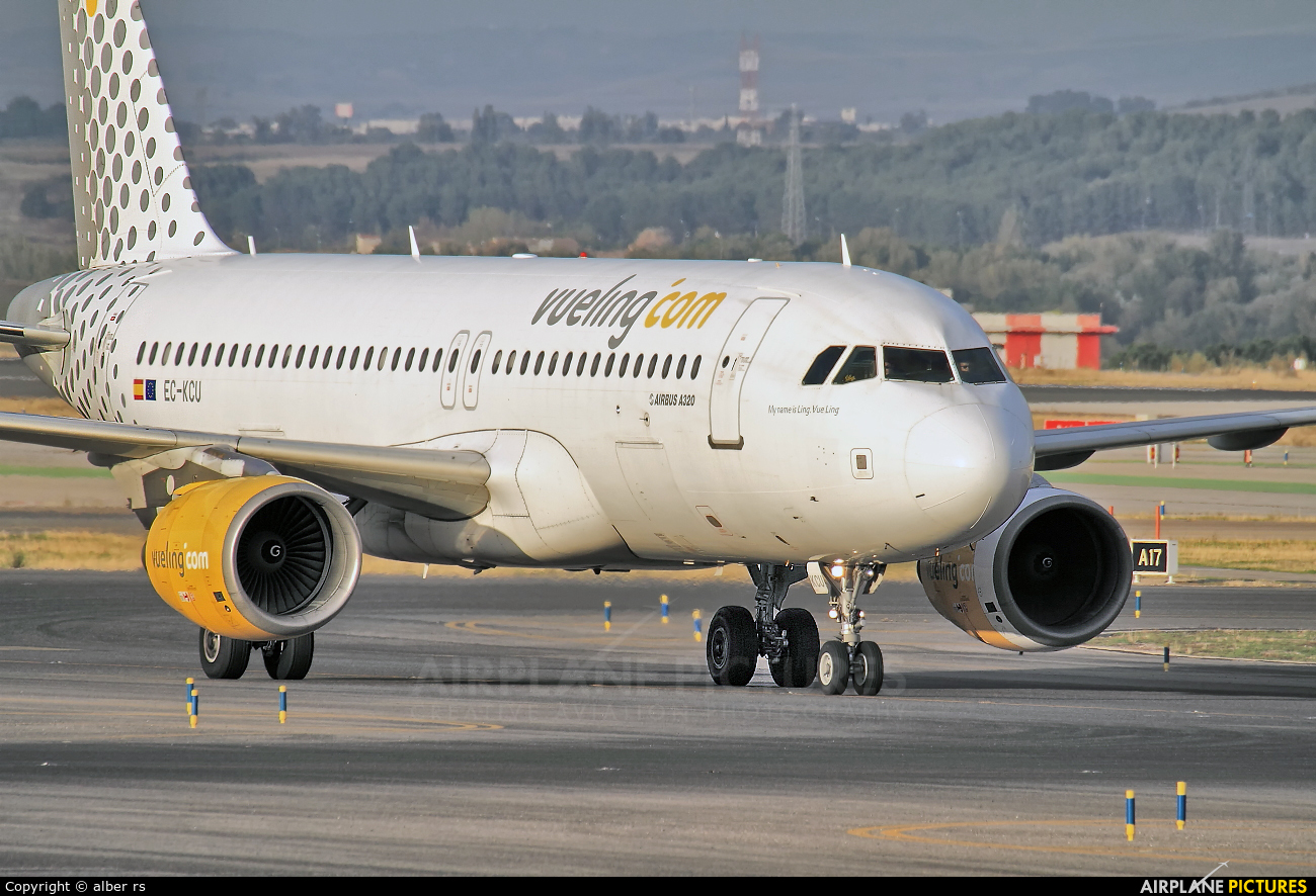 Vueling Airlines EC-KCU aircraft at Madrid - Barajas