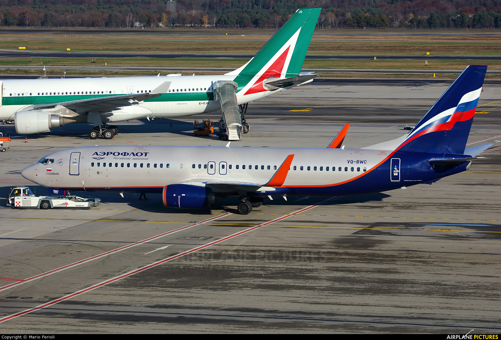 Aeroflot VQ-BWC aircraft at Milan - Malpensa