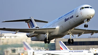F-GPXI - Air France - Brit Air Fokker 100