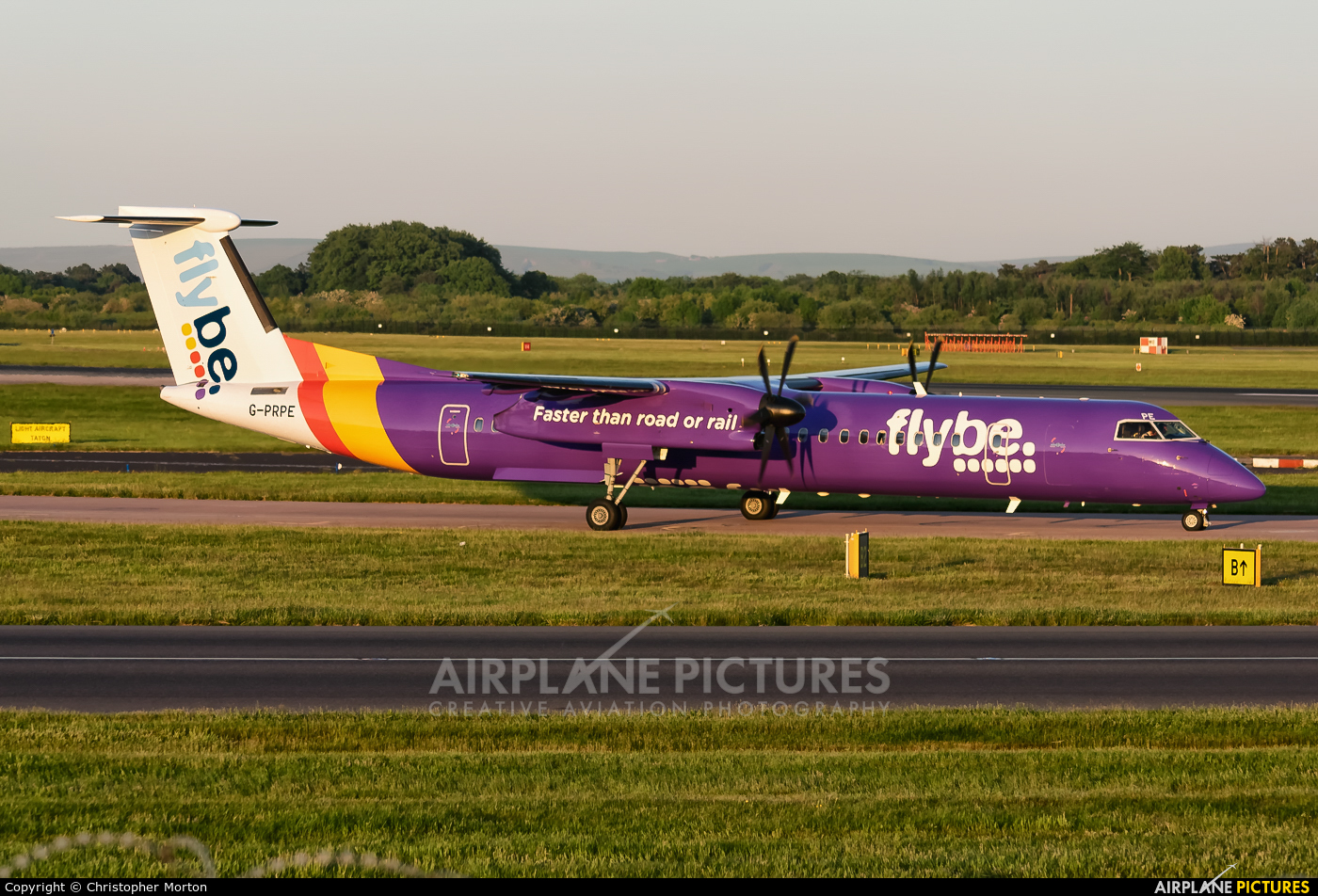 Flybe G-PRPE aircraft at Manchester
