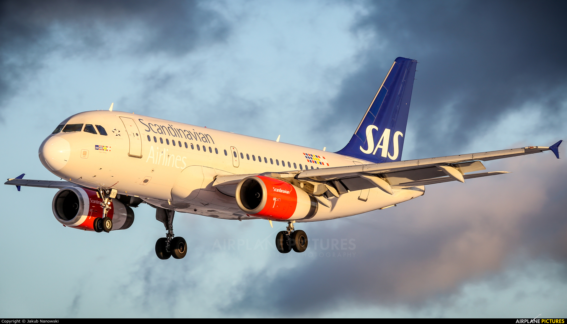SAS - Scandinavian Airlines OY-KBP aircraft at Gdańsk - Lech Wałęsa