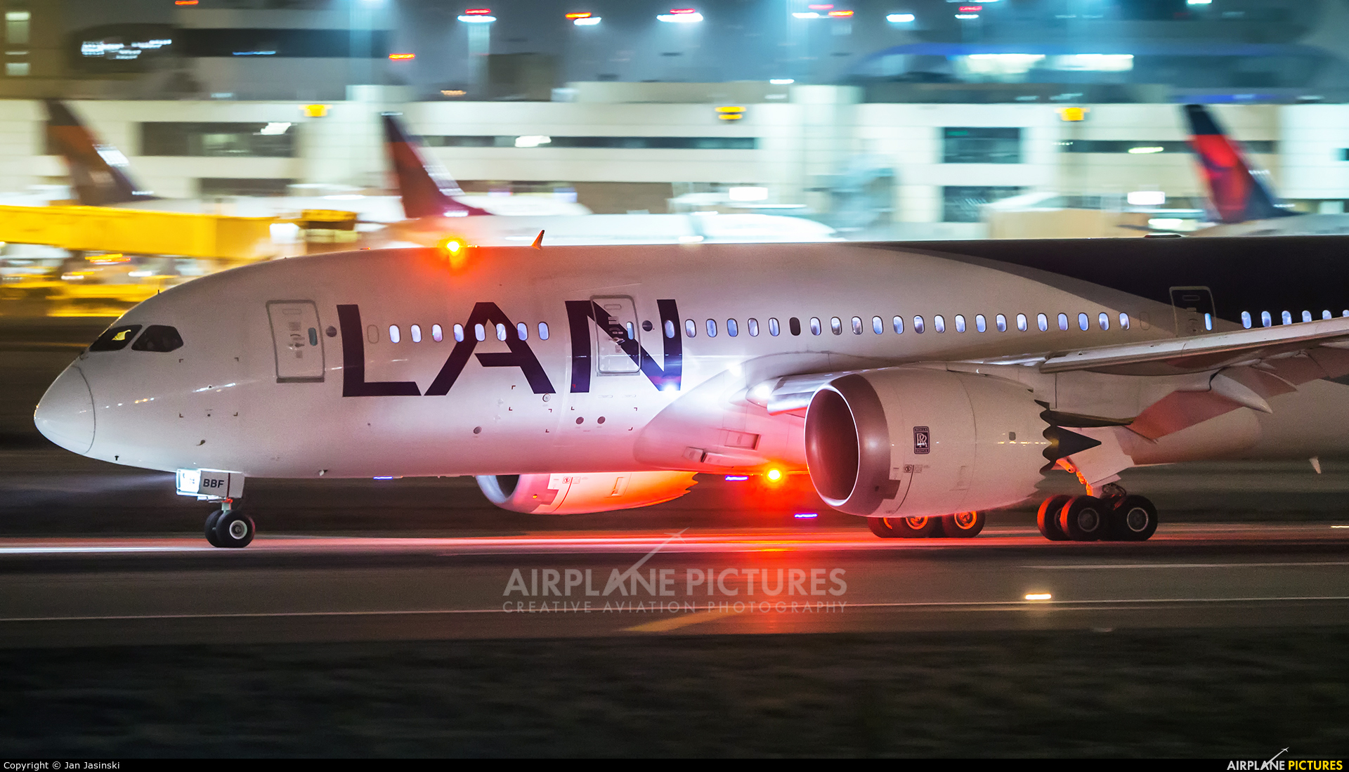 LAN Airlines CC-BBF aircraft at Los Angeles Intl