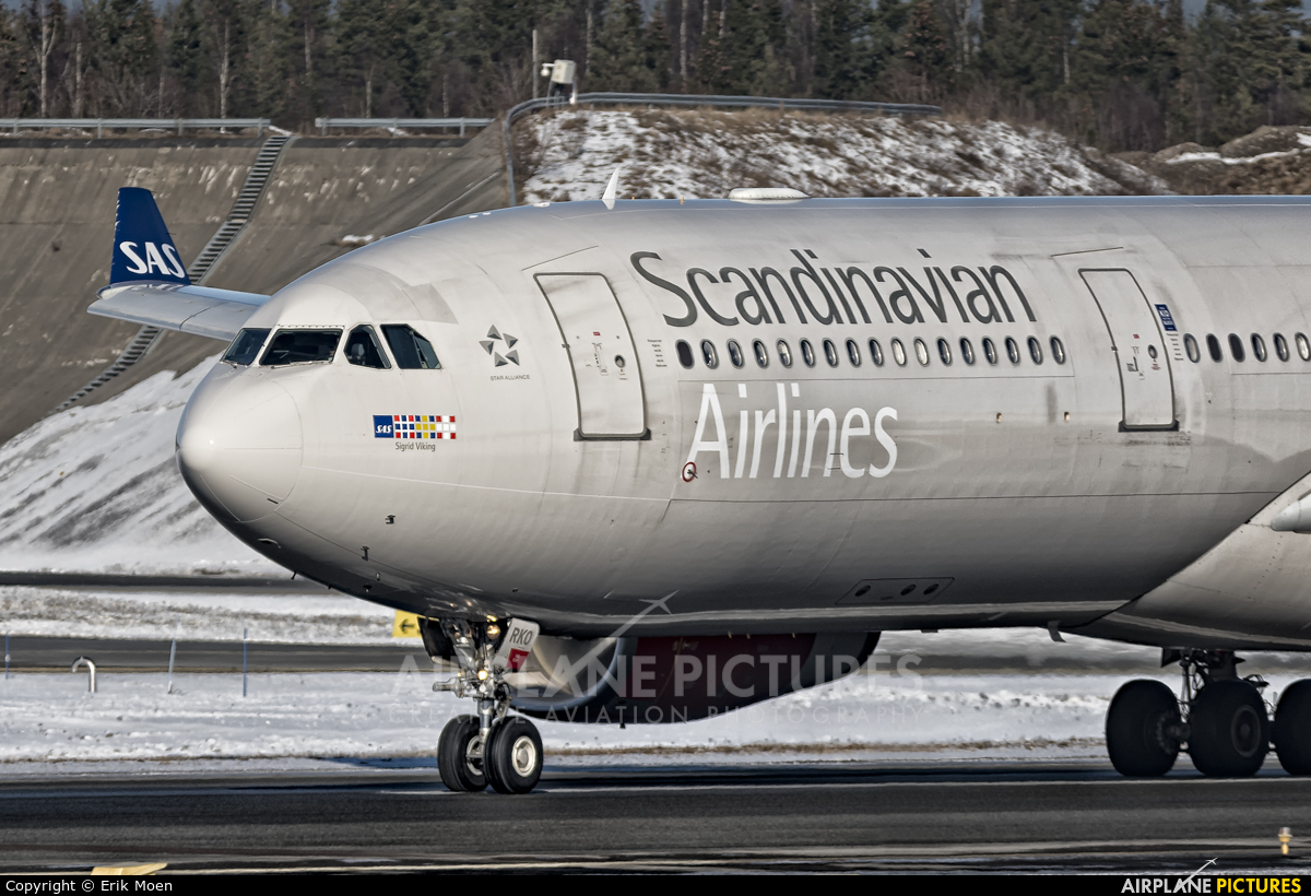 SAS - Scandinavian Airlines LN-RKO aircraft at Oslo - Gardermoen