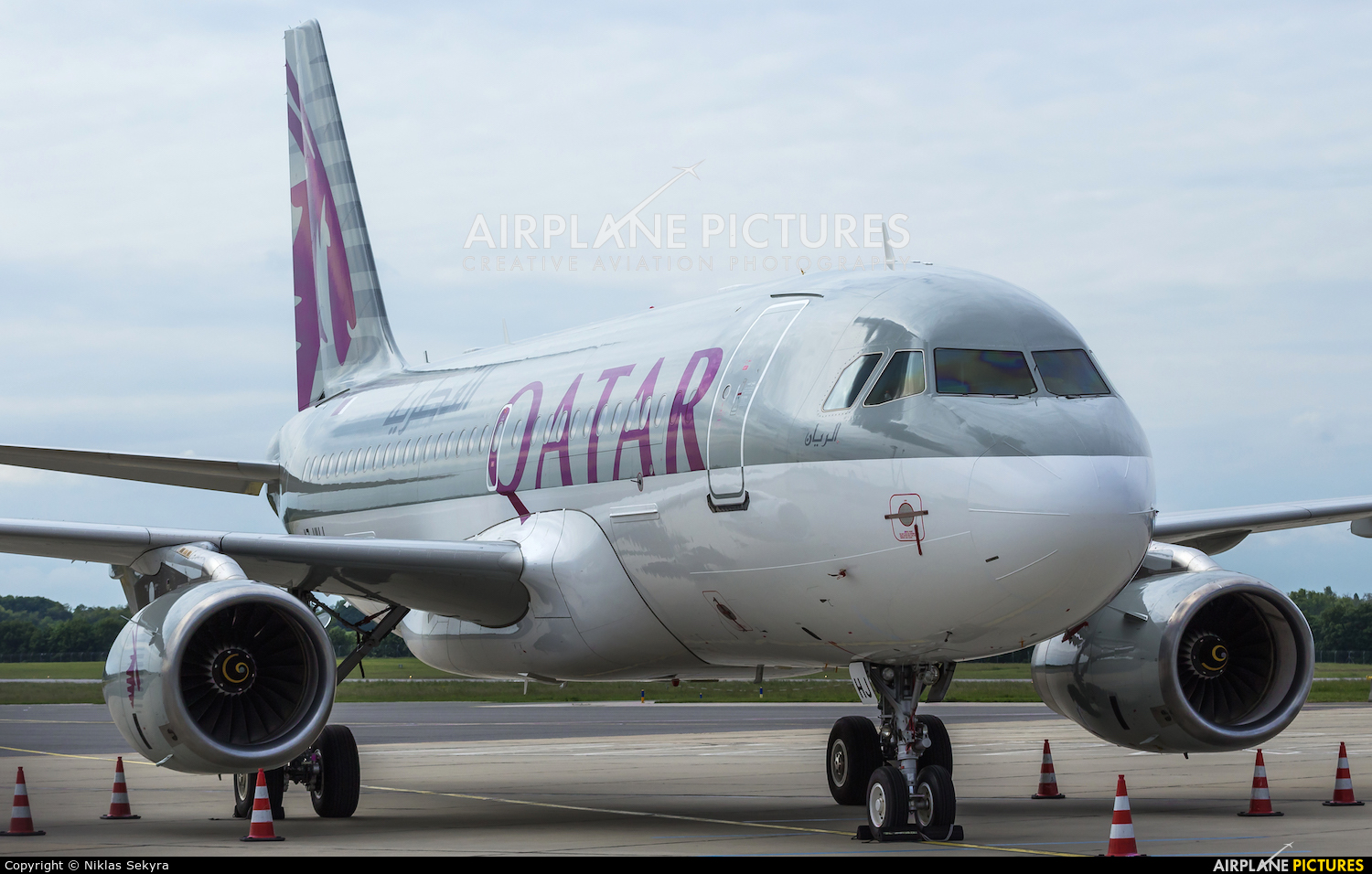 Qatar Amiri Flight A7-HHJ aircraft at Vienna - Schwechat