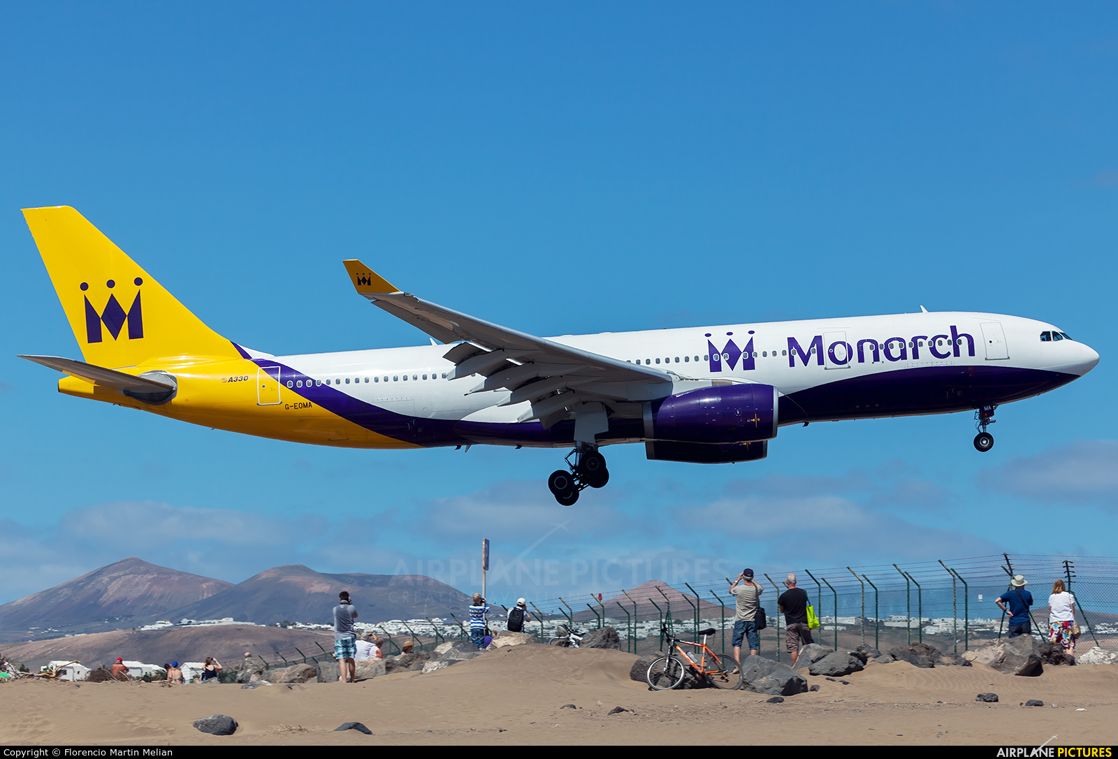 Monarch Airlines G-EOMA aircraft at Lanzarote - Arrecife