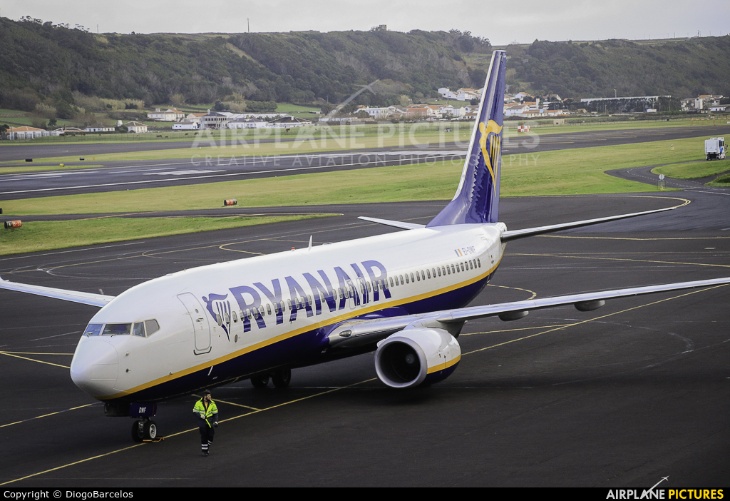Ryanair EI-DWF aircraft at Azores - Lajes