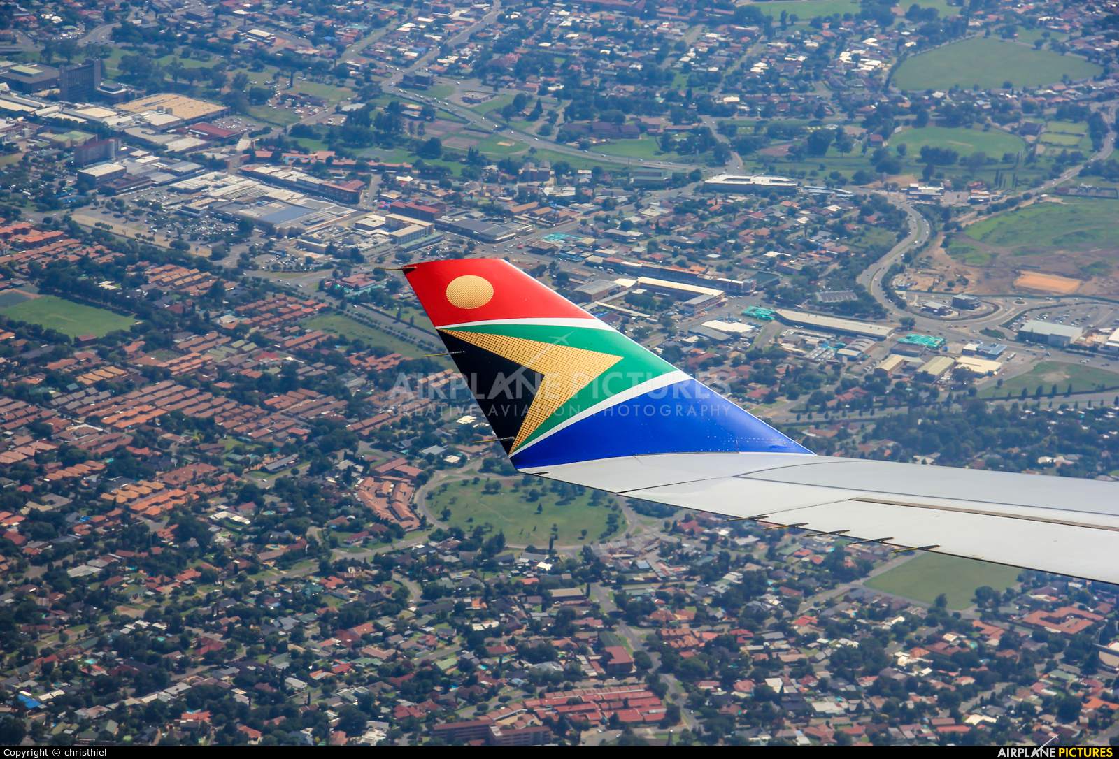 South African Airways ZS-SNB aircraft at In Flight - South Africa