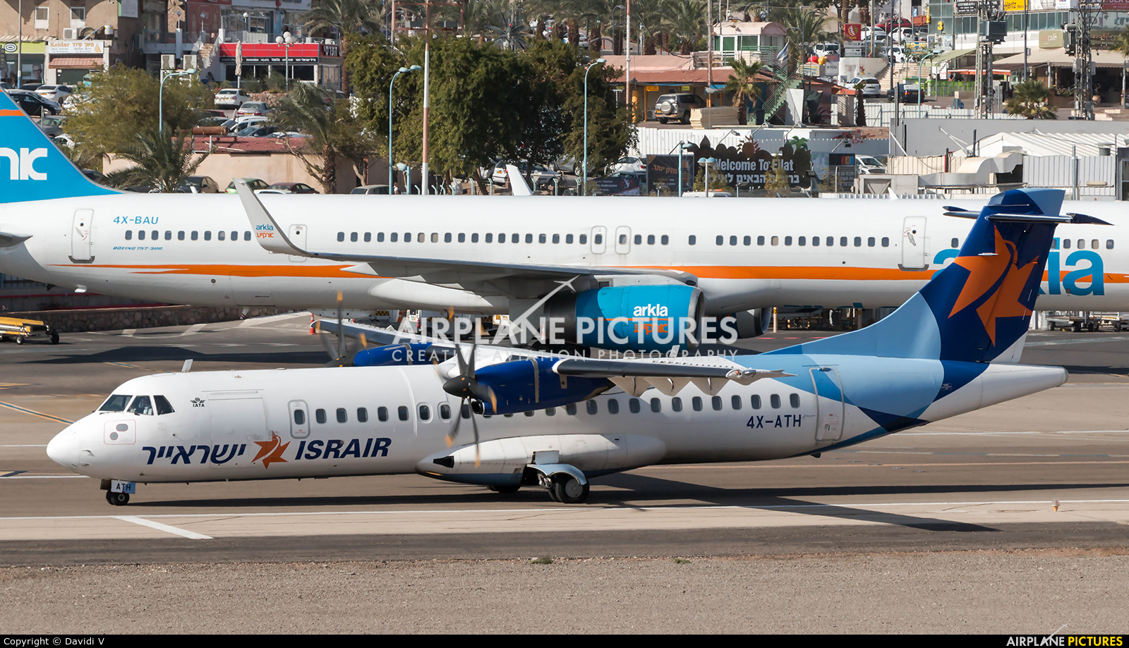 Israir Airlines 4X-ATH aircraft at Eilat - J. Hozman