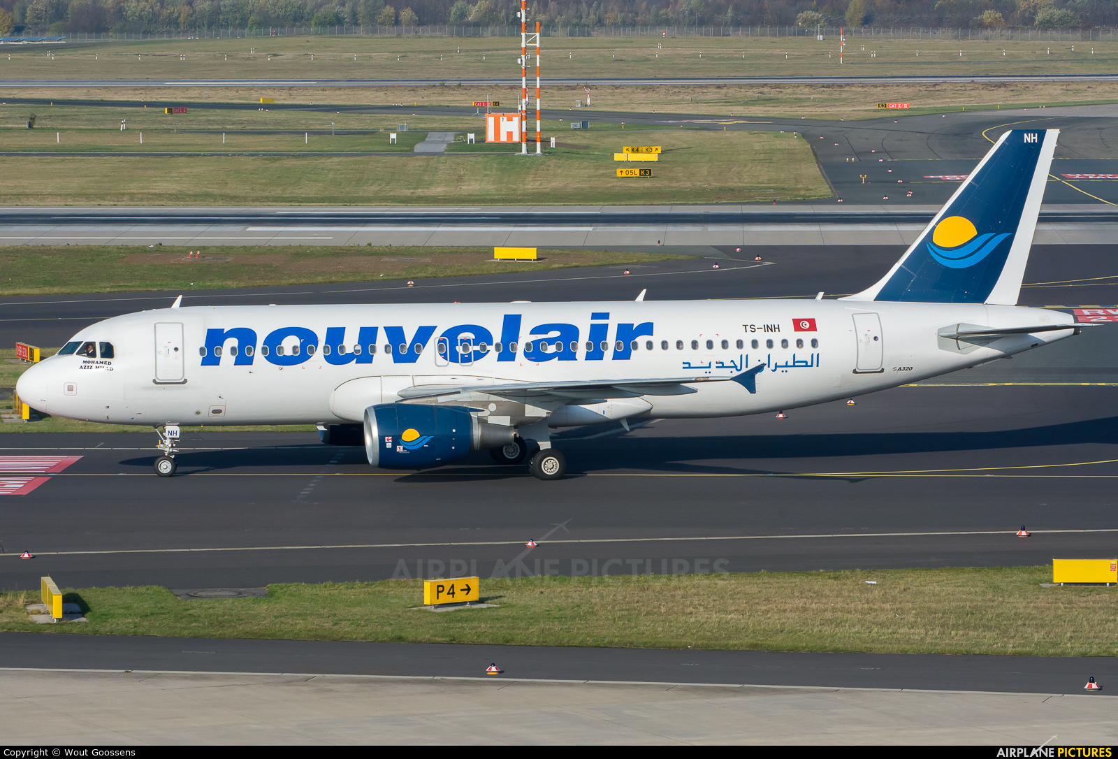 Nouvelair TS-INH aircraft at Düsseldorf