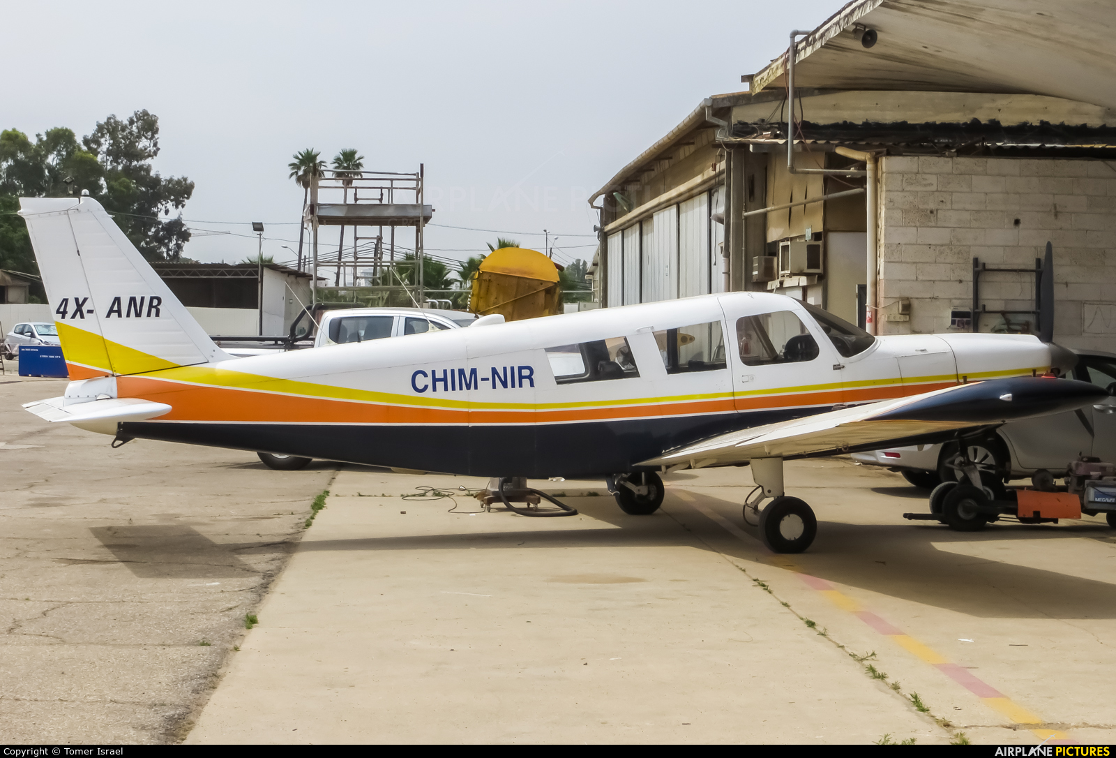 Chim-Nir Aviation 4X-ANR aircraft at Herzelia