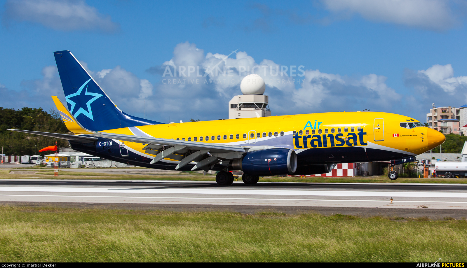 Air Transat C-GTQI aircraft at Sint Maarten - Princess Juliana Intl