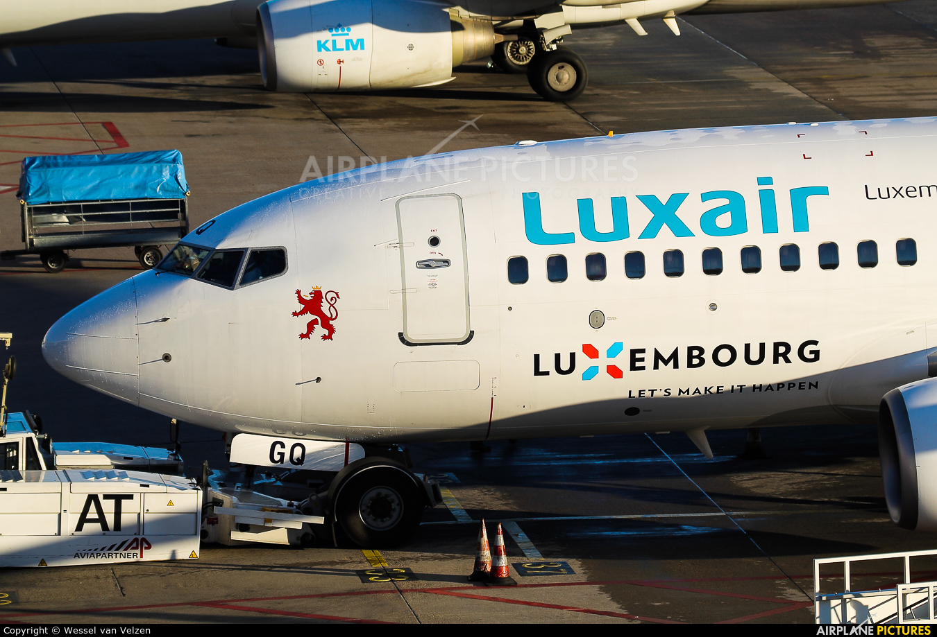 Luxair LX-LGQ aircraft at Amsterdam - Schiphol