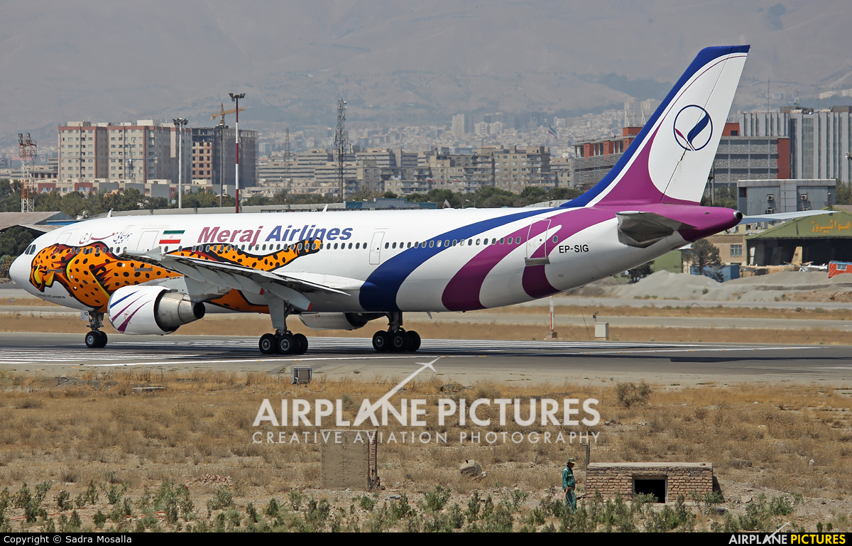 Meraj Airlines EP-SIG aircraft at Tehran - Mehrabad Intl