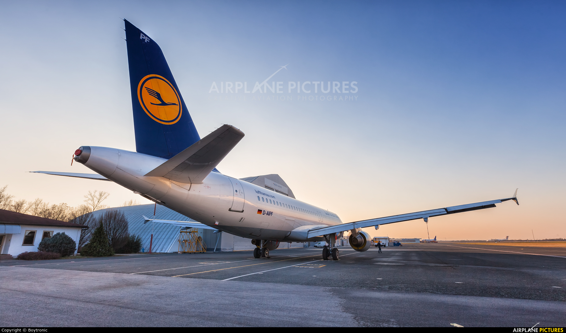 Lufthansa D-AIPF aircraft at Zagreb