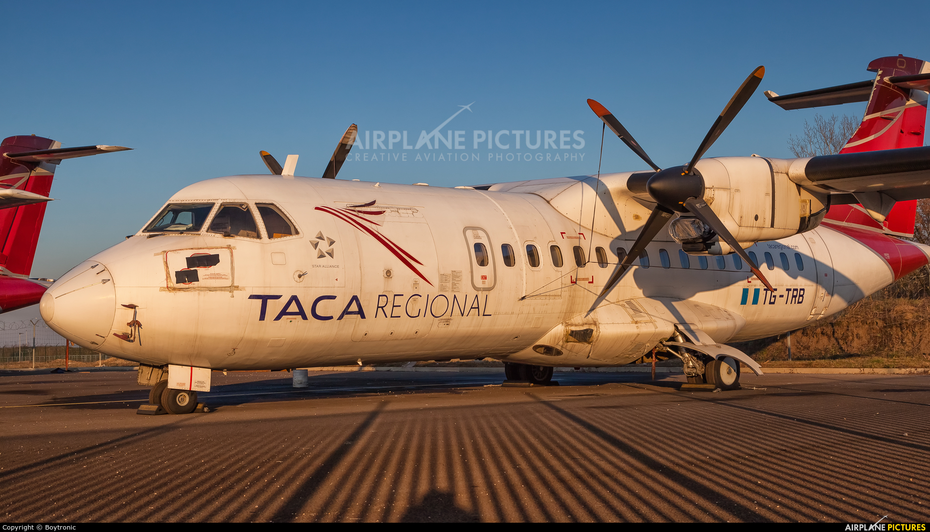 TACA Regional TG-TRB aircraft at Zagreb