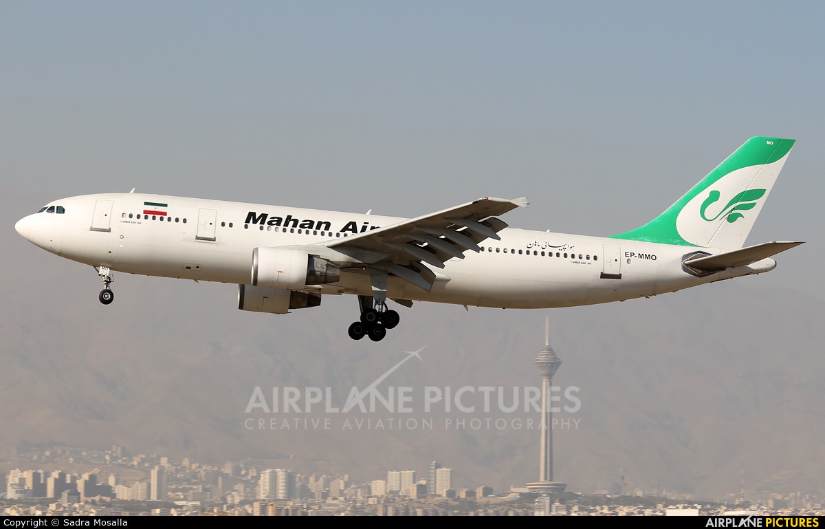 Mahan Air EP-MMO aircraft at Tehran - Mehrabad Intl