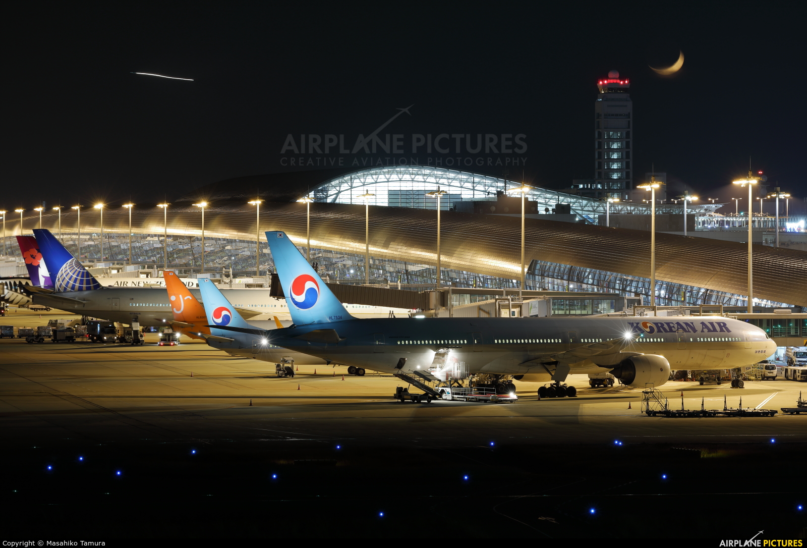 - Airport Overview HL7534 aircraft at Kansai Intl