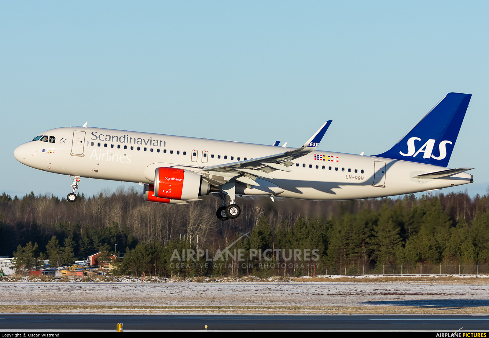 SAS - Scandinavian Airlines LN-RGN aircraft at Stockholm - Arlanda