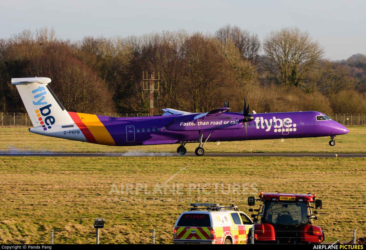 Flybe G-PRPB aircraft at Southampton Eastleigh