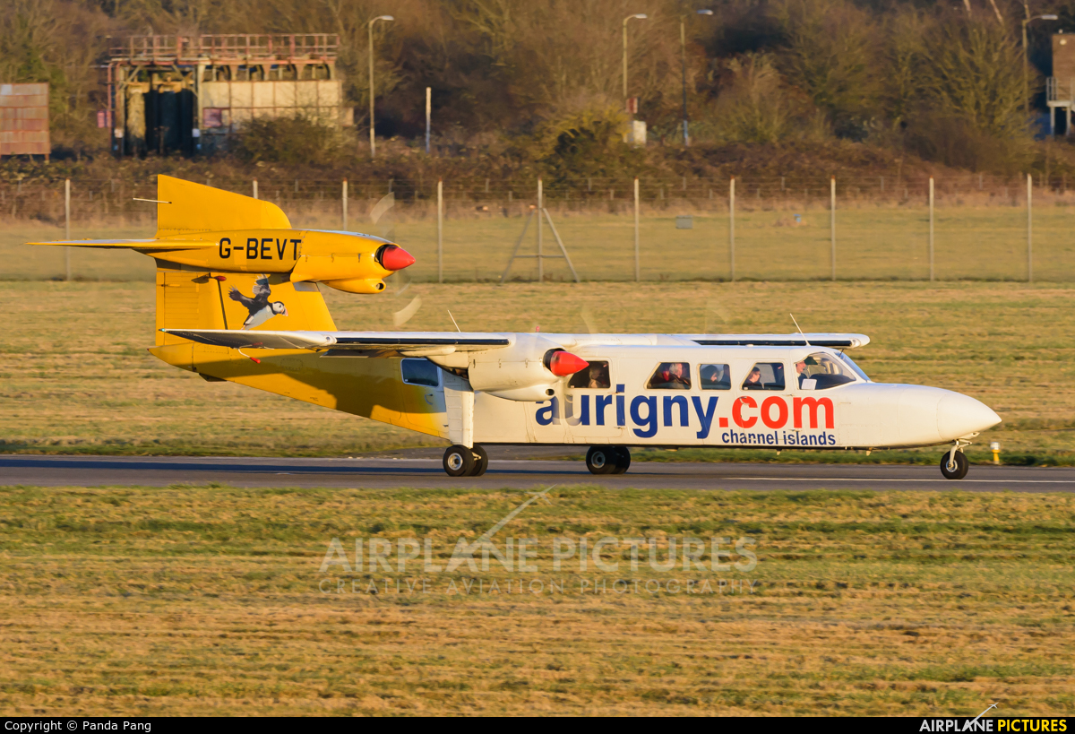 Aurigny Air Services G-BEVT aircraft at Southampton Eastleigh