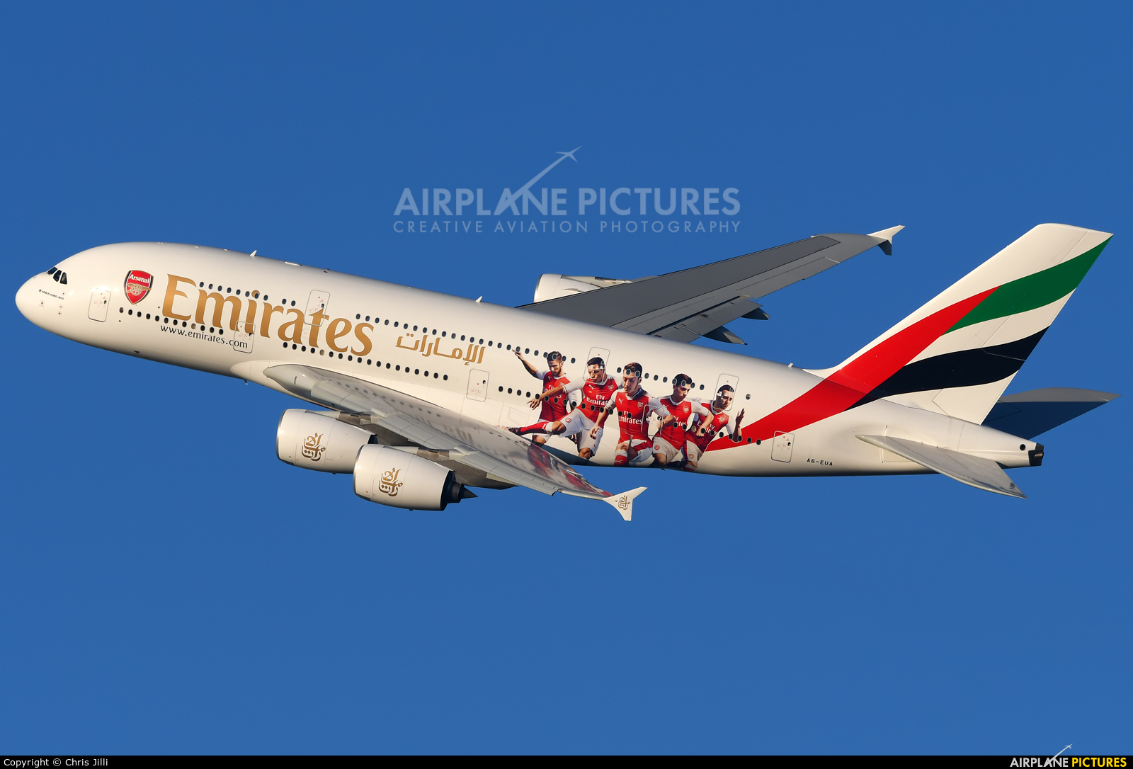 Emirates Airlines A6-EUA aircraft at Vienna - Schwechat