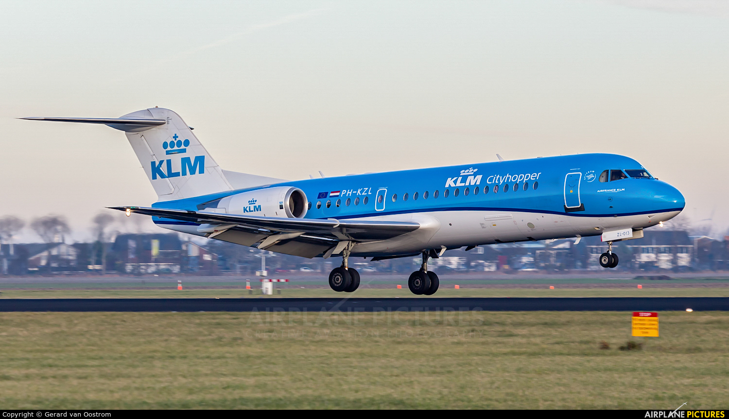 KLM Cityhopper PH-KZL aircraft at Amsterdam - Schiphol