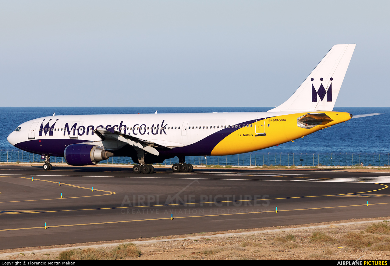 Monarch Airlines G-MONS aircraft at Lanzarote - Arrecife