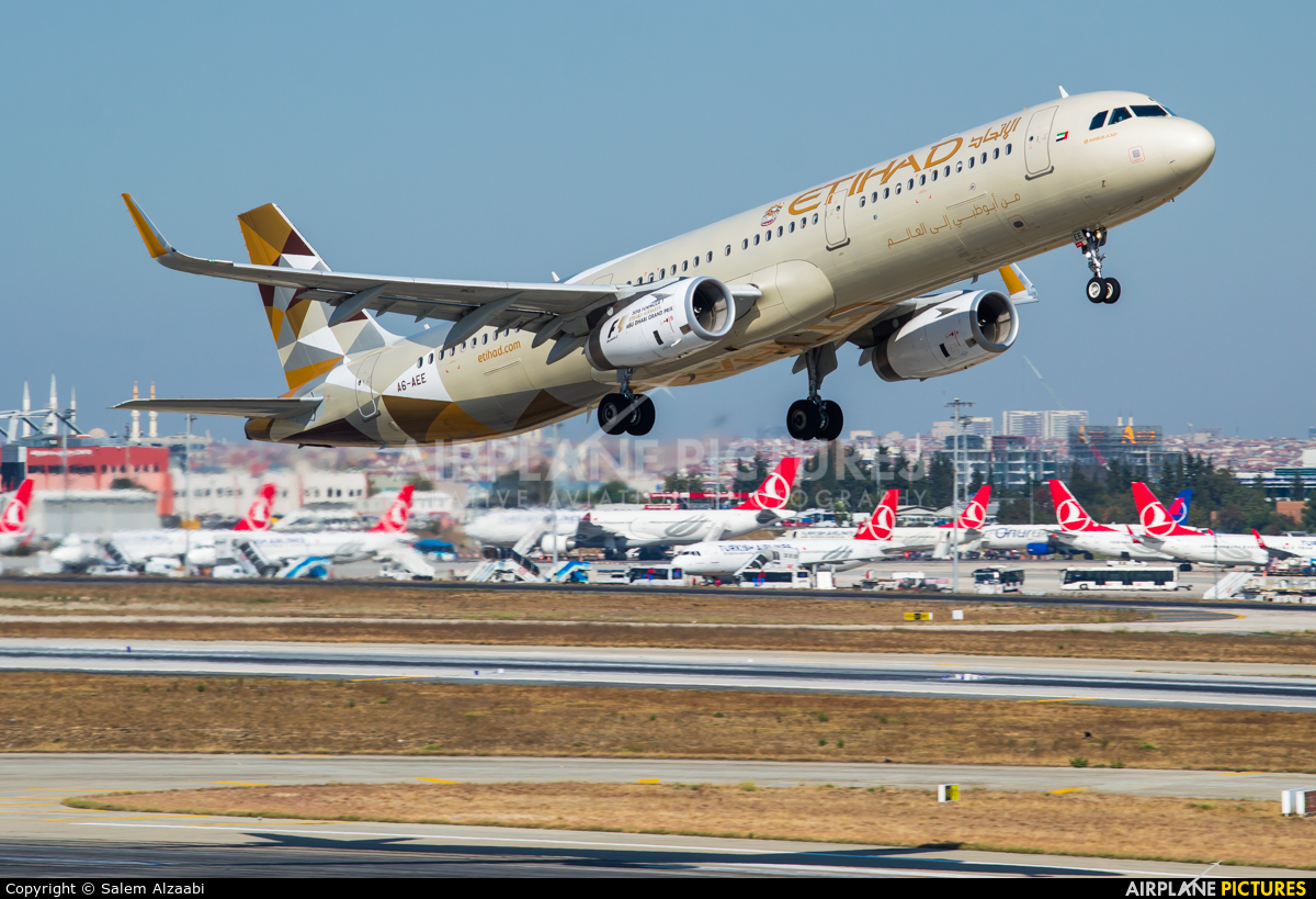 Etihad Airways A6-AEE aircraft at Istanbul - Ataturk