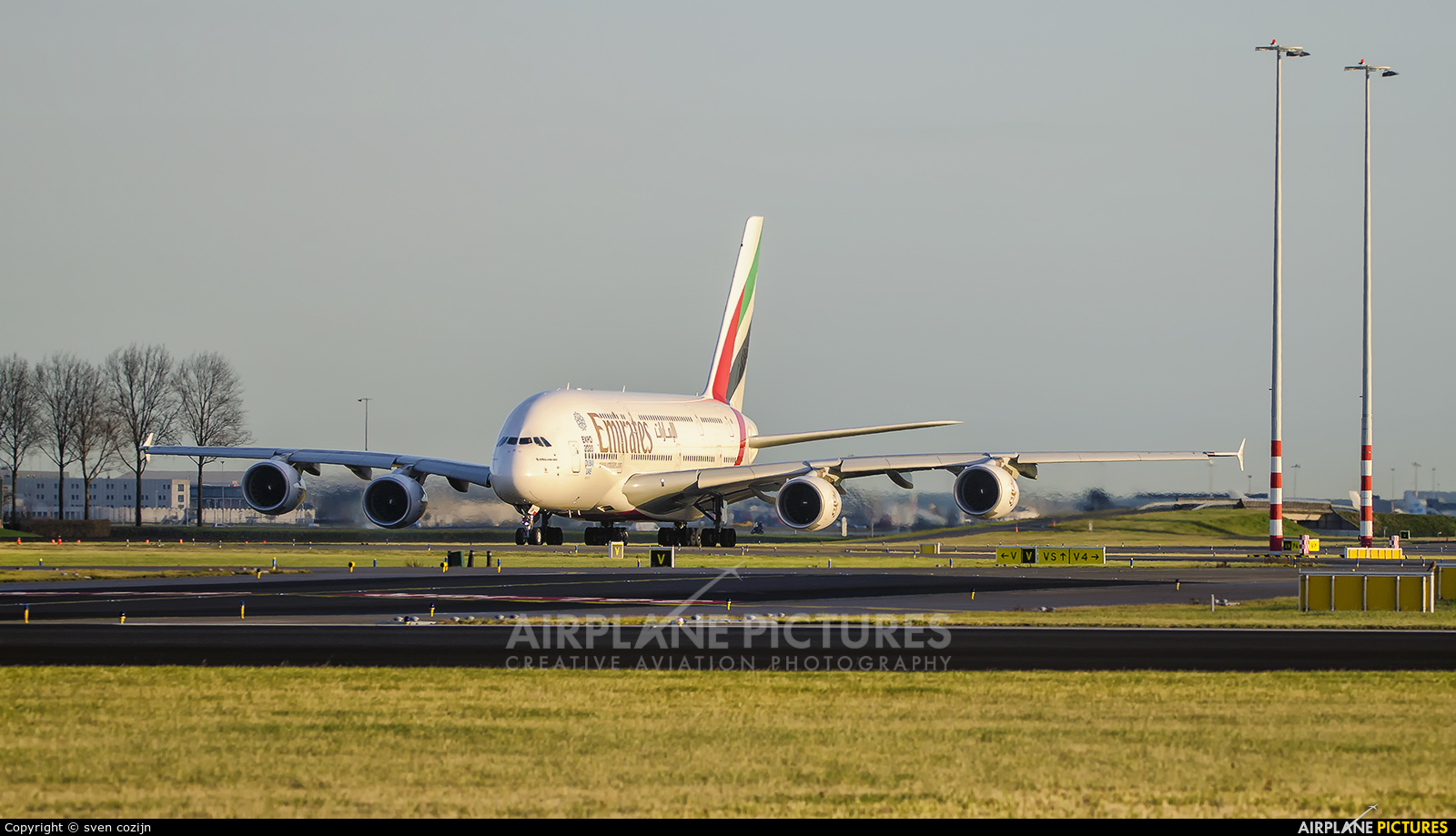 Emirates Airlines A6-EEW aircraft at Amsterdam - Schiphol