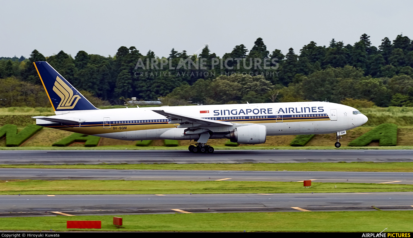 Singapore Airlines 9V-SQM aircraft at Tokyo - Narita Intl