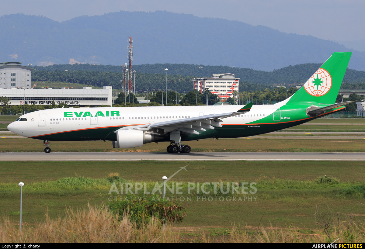 Eva Air B-16310 aircraft at Kuala Lumpur Intl
