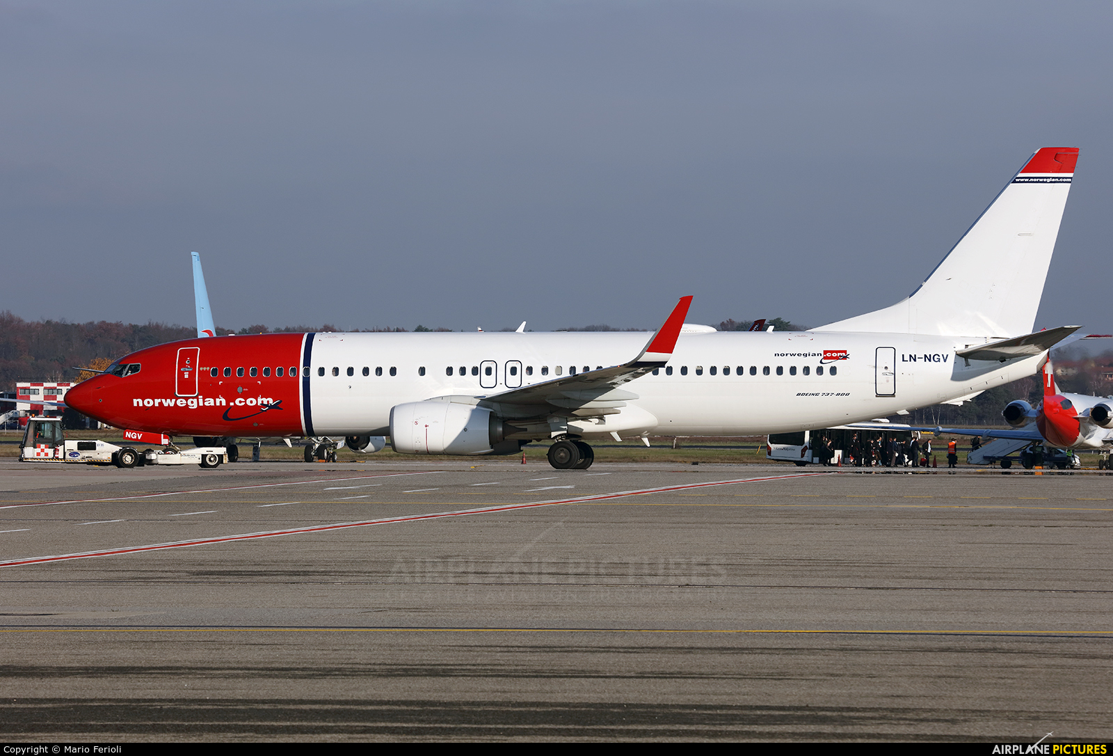 Norwegian Air Shuttle LN-NGV aircraft at Milan - Malpensa