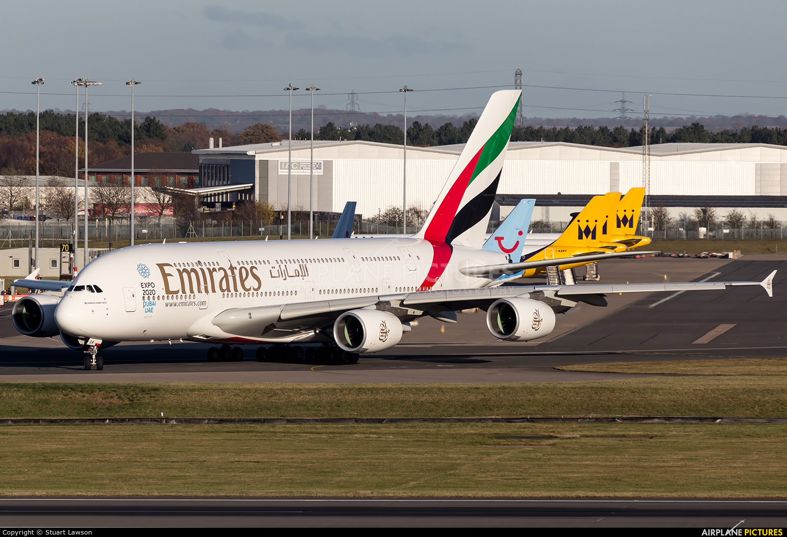Emirates Airlines A6-EOR aircraft at Birmingham