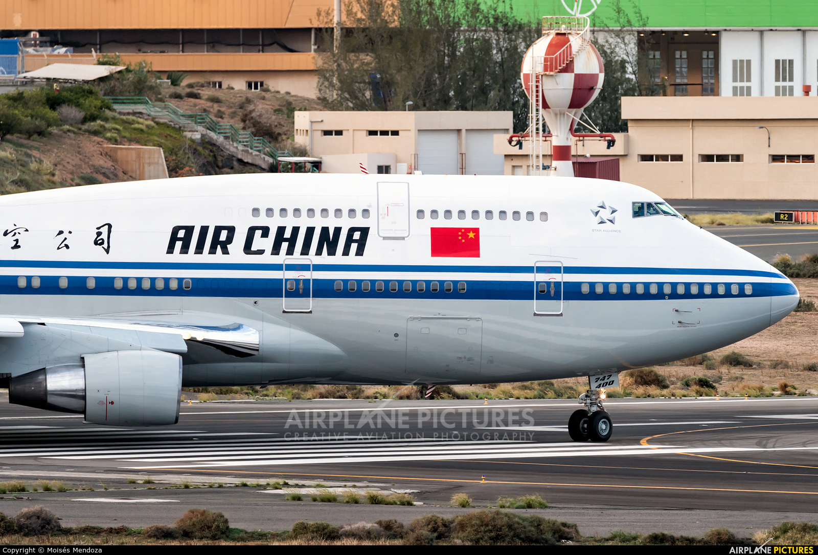 Air China B-2447 aircraft at Las Palmas de Gran Canaria