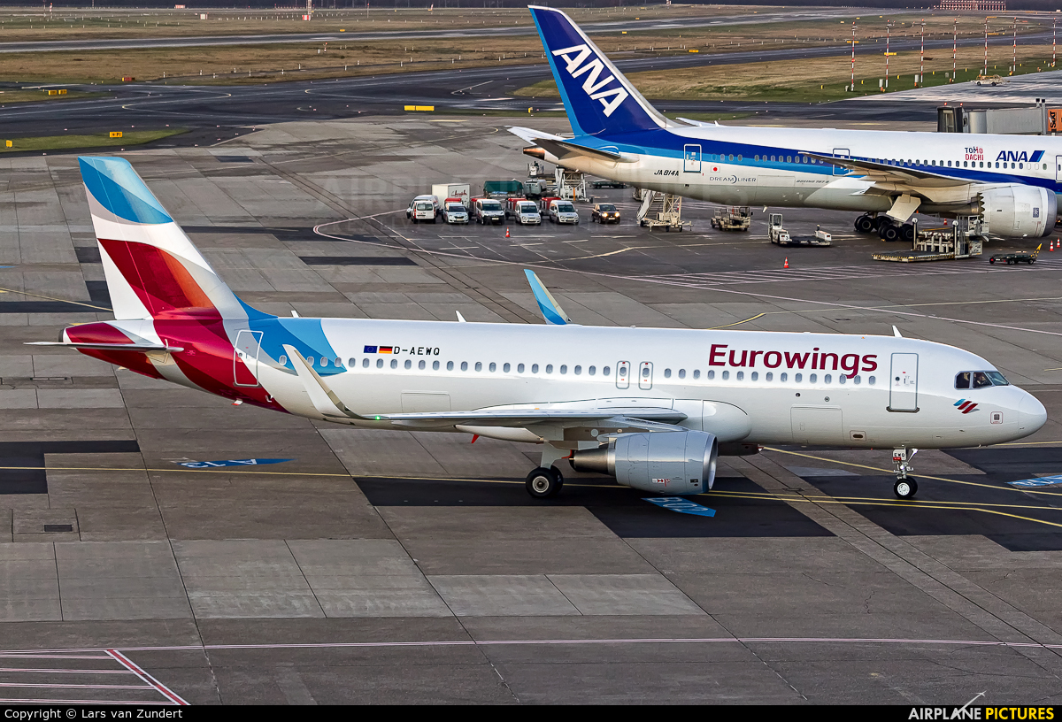 Eurowings D-AEWQ aircraft at Düsseldorf