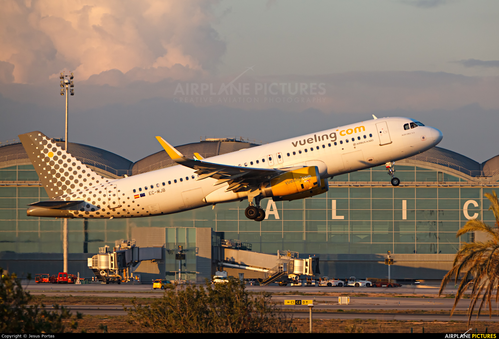 Vueling Airlines EC-MJB aircraft at Alicante - El Altet