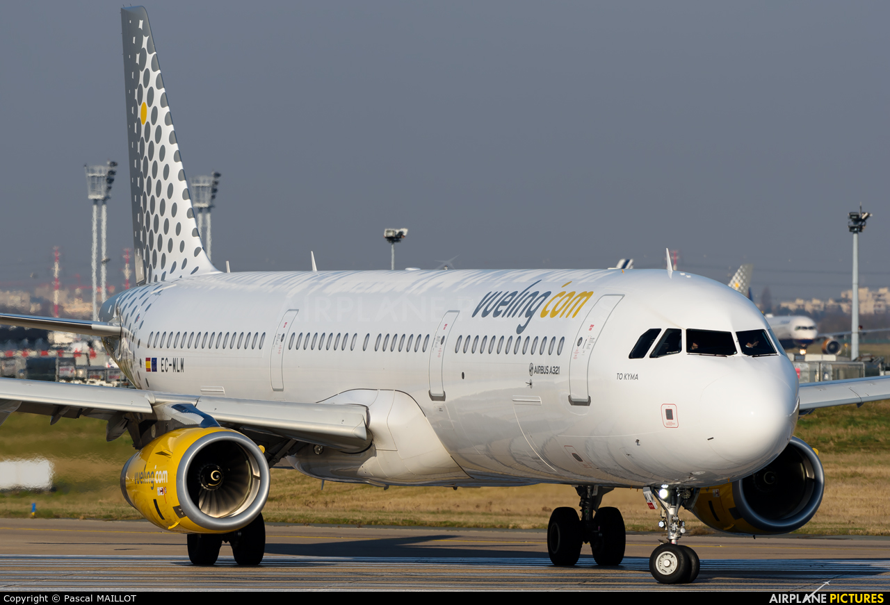 Vueling Airlines EC-MLM aircraft at Paris - Orly