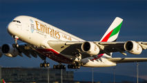 A6-EDU - Emirates Airlines Airbus A380 aircraft