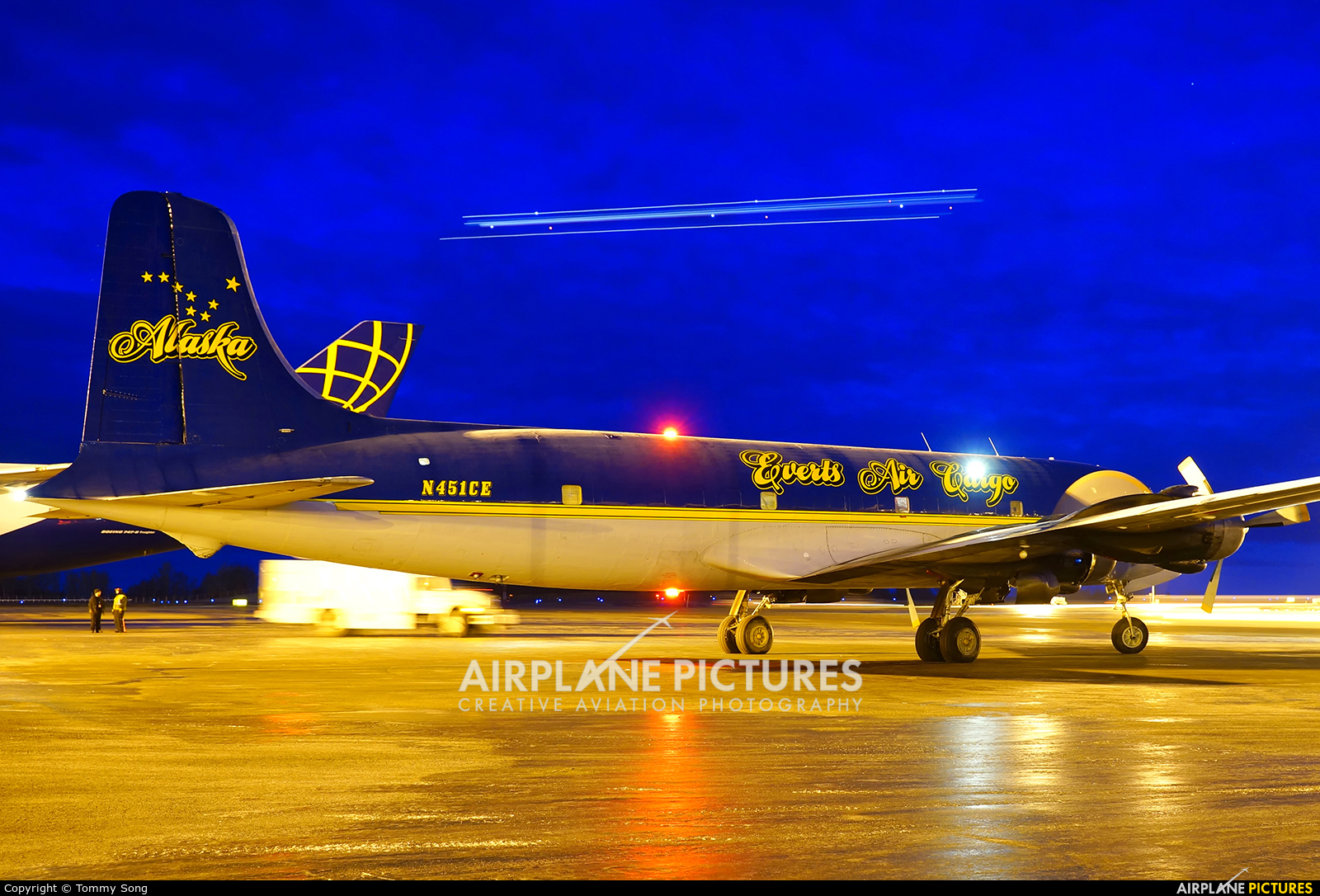 Everts Air Cargo N451CE aircraft at Anchorage - Ted Stevens Intl / Kulis Air National Guard Base