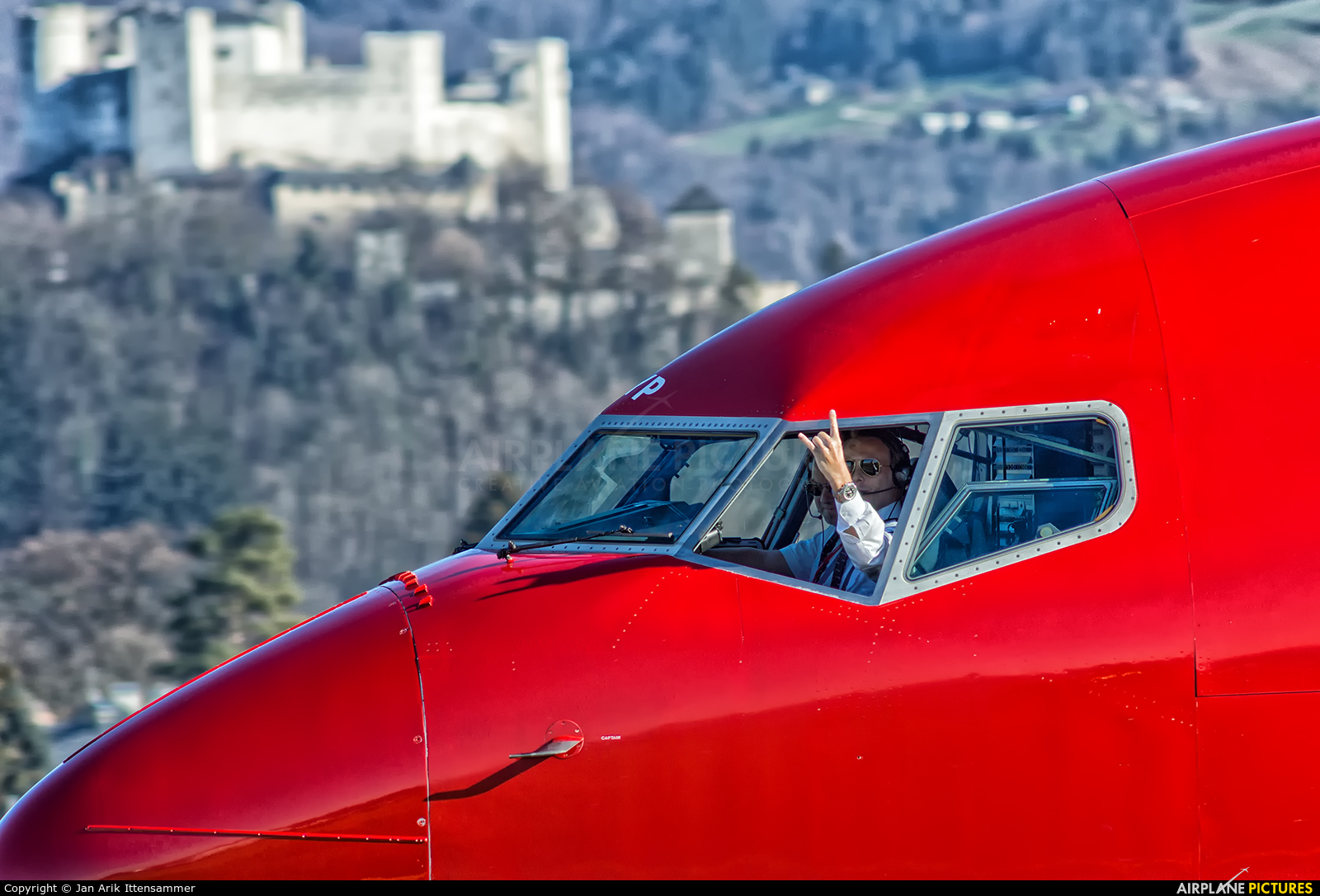 Norwegian Air Shuttle LN-DYP aircraft at Salzburg