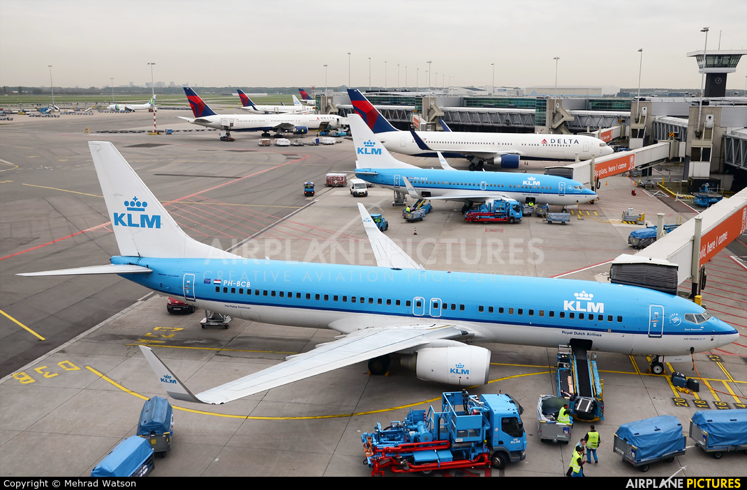KLM PH-BCB aircraft at Amsterdam - Schiphol