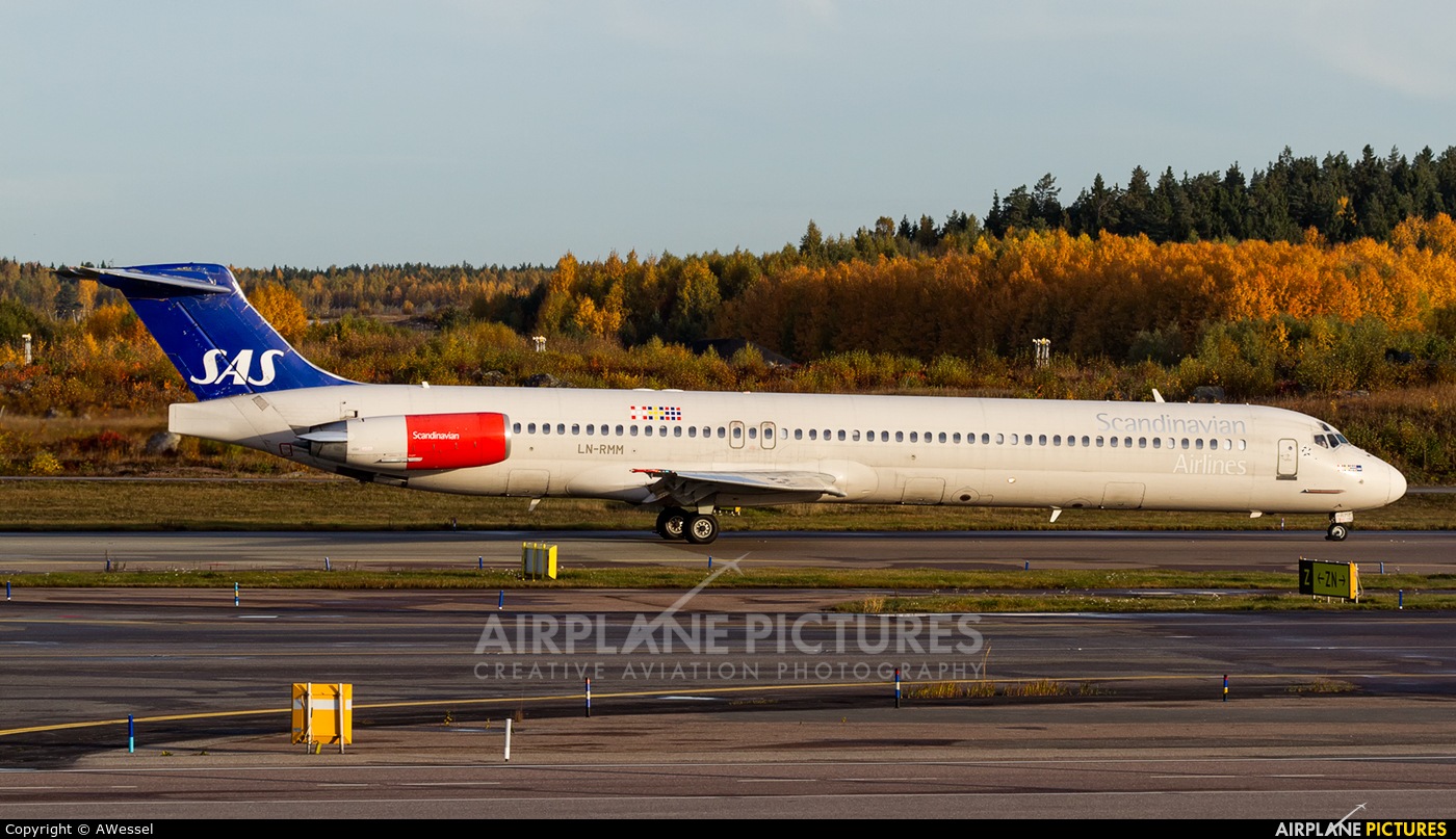 SAS - Scandinavian Airlines LN-RMM aircraft at Stockholm - Arlanda
