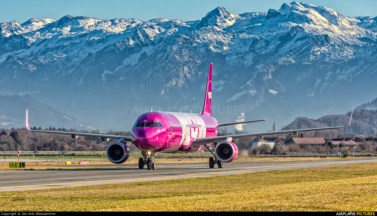 WOW Air TF-MOM aircraft at Salzburg