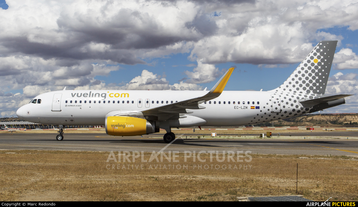 Vueling Airlines EC-LZM aircraft at Madrid - Barajas
