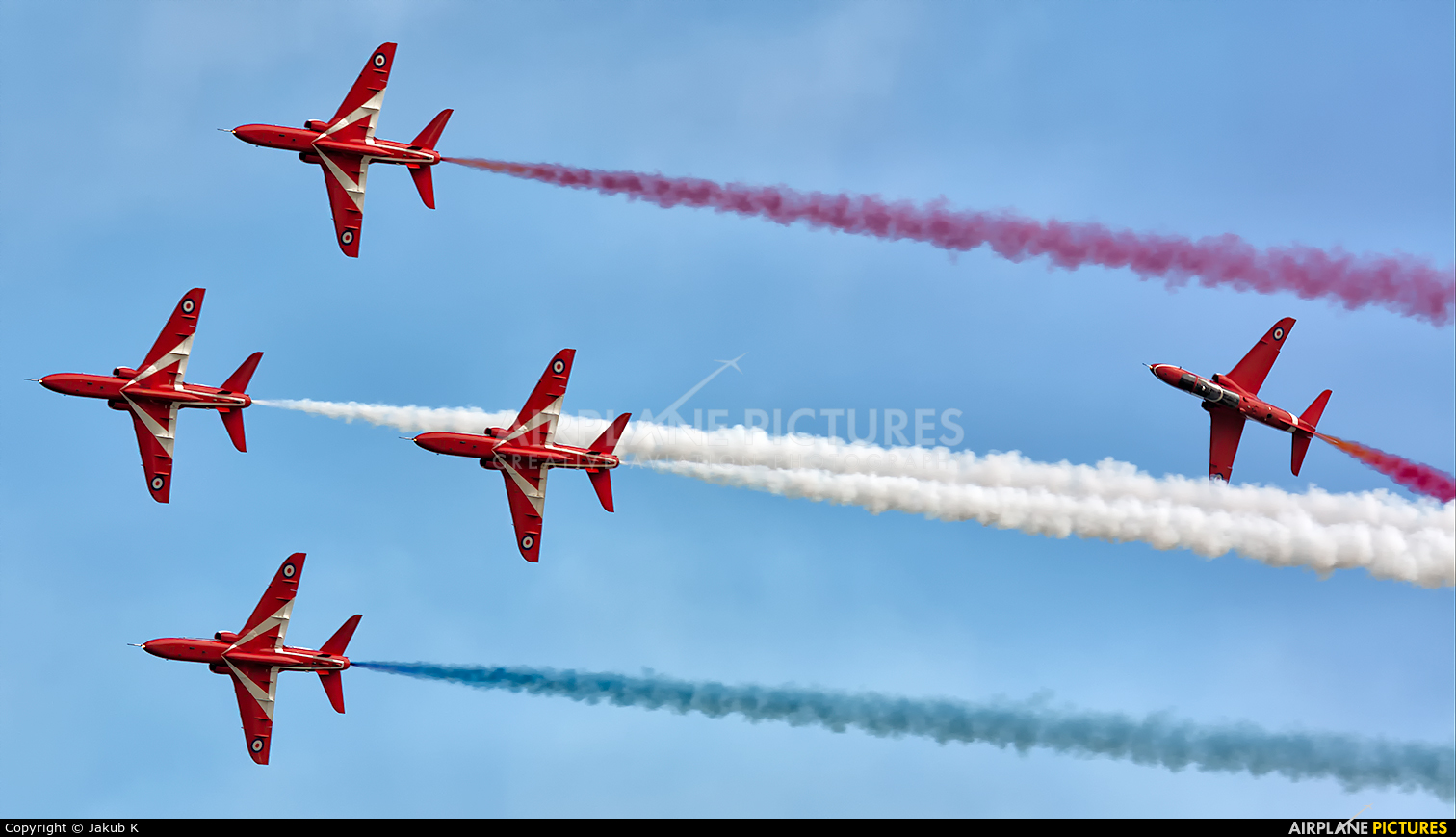 Royal Air Force "Red Arrows" XX242 aircraft at Portrush - Off Airport
